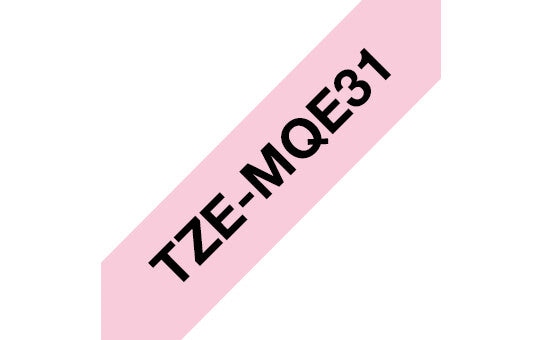 Brother TZEMQE31 label-making tape Black on pink TZe