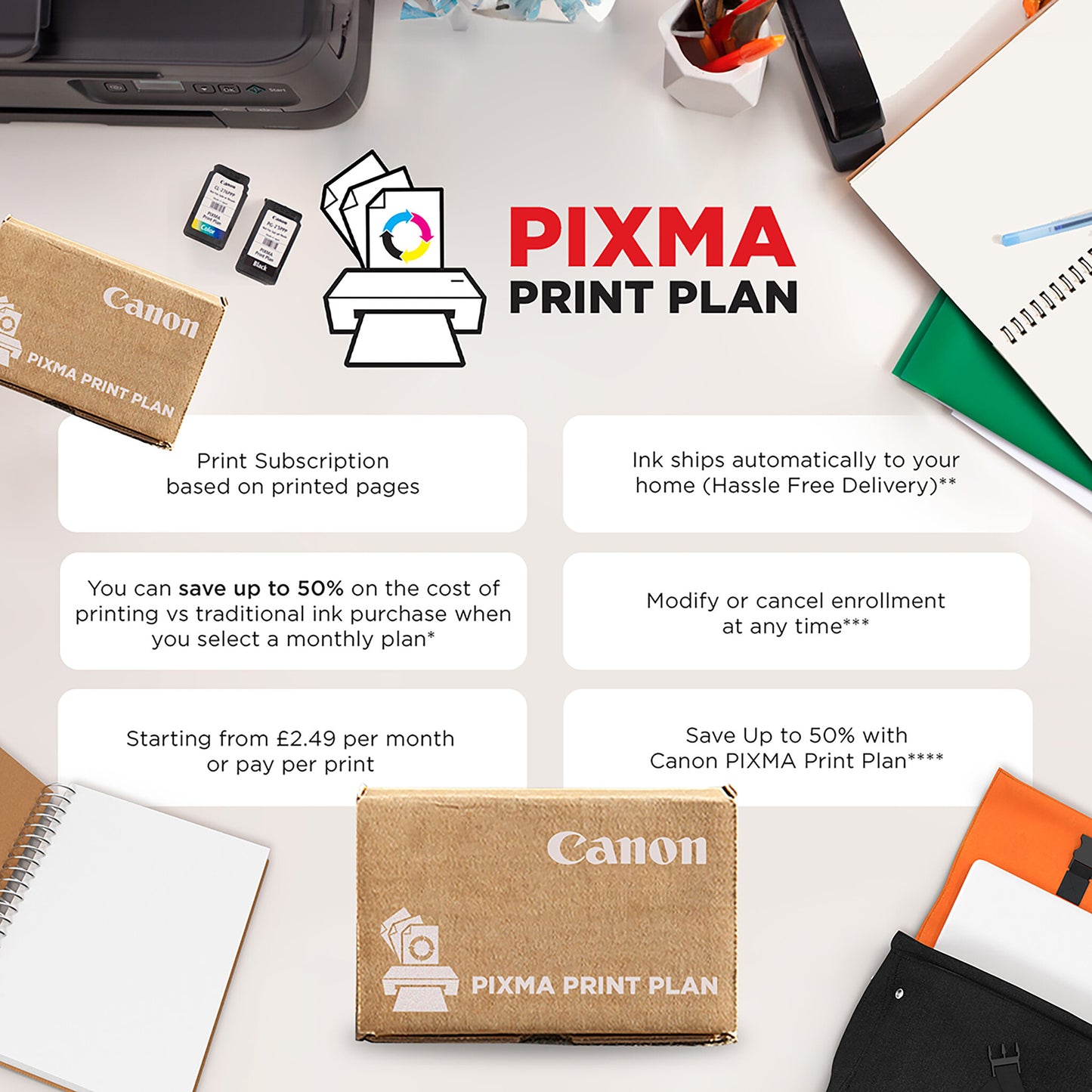 Canon PIXMA TS5350i Wireless Colour 3-in-One Inkjet Photo Printer, Black