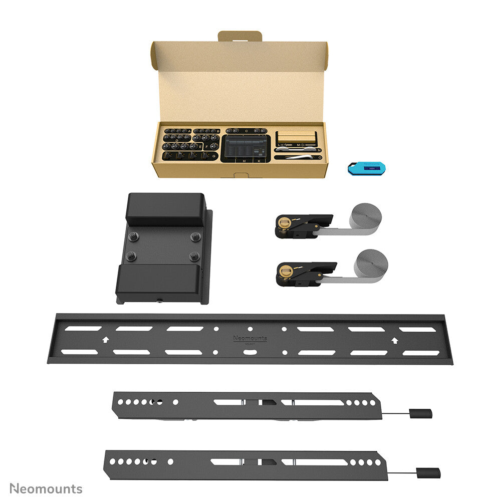 Neomounts WL30S-910BL16 TV pillar mount 40-75" - fixed - lockable - diam. 25-100 cm - portrait