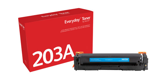 Everyday ™ Cyan Toner by Xerox compatible with HP 202A (CF541A/CRG-054C), Standard capacity