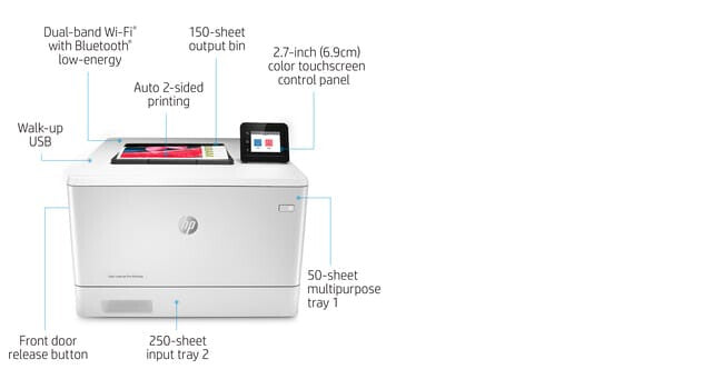 HP Color LaserJet Pro M454dw