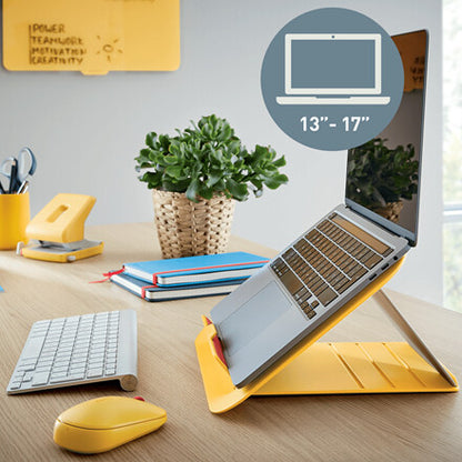 Leitz Ergo Cosy Adjustable Laptop Stand, 80% recycled plastic