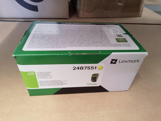 Lexmark 24B7551 toner cartridge 1 pc(s) Original Yellow