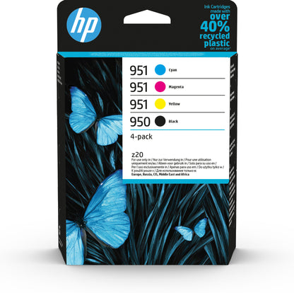 HP 950 Black/951 Cyan/Magenta/Yellow 4-pack Original Ink Cartridges