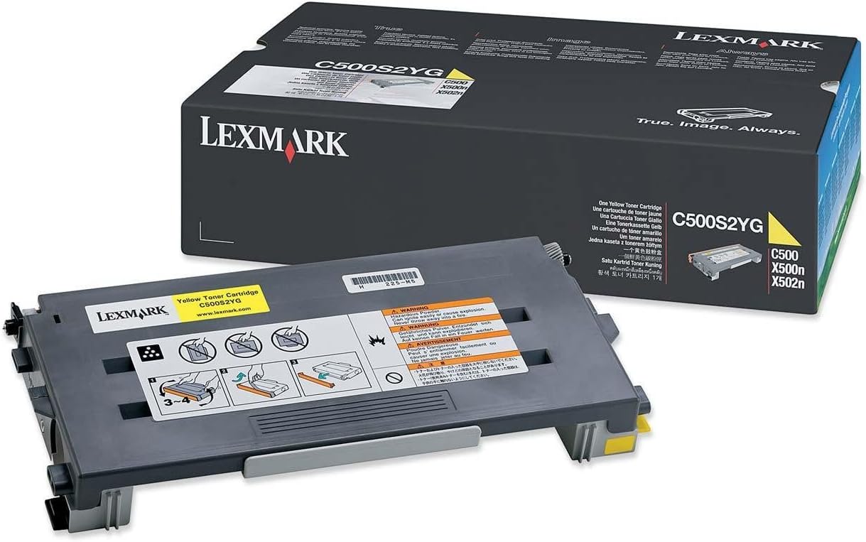 Lexmark C500 Yellow (1.5K) toner cartridge Original, C500S2YG