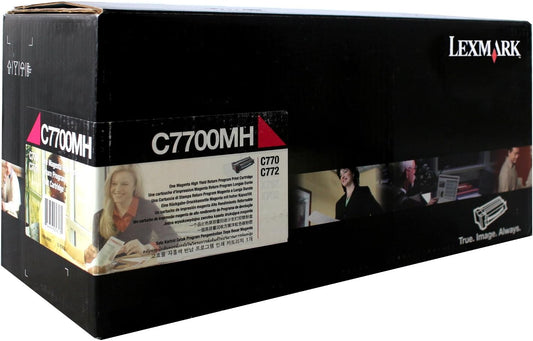 Lexmark Magenta High Yield Return Program Print Cartridge C7700MH