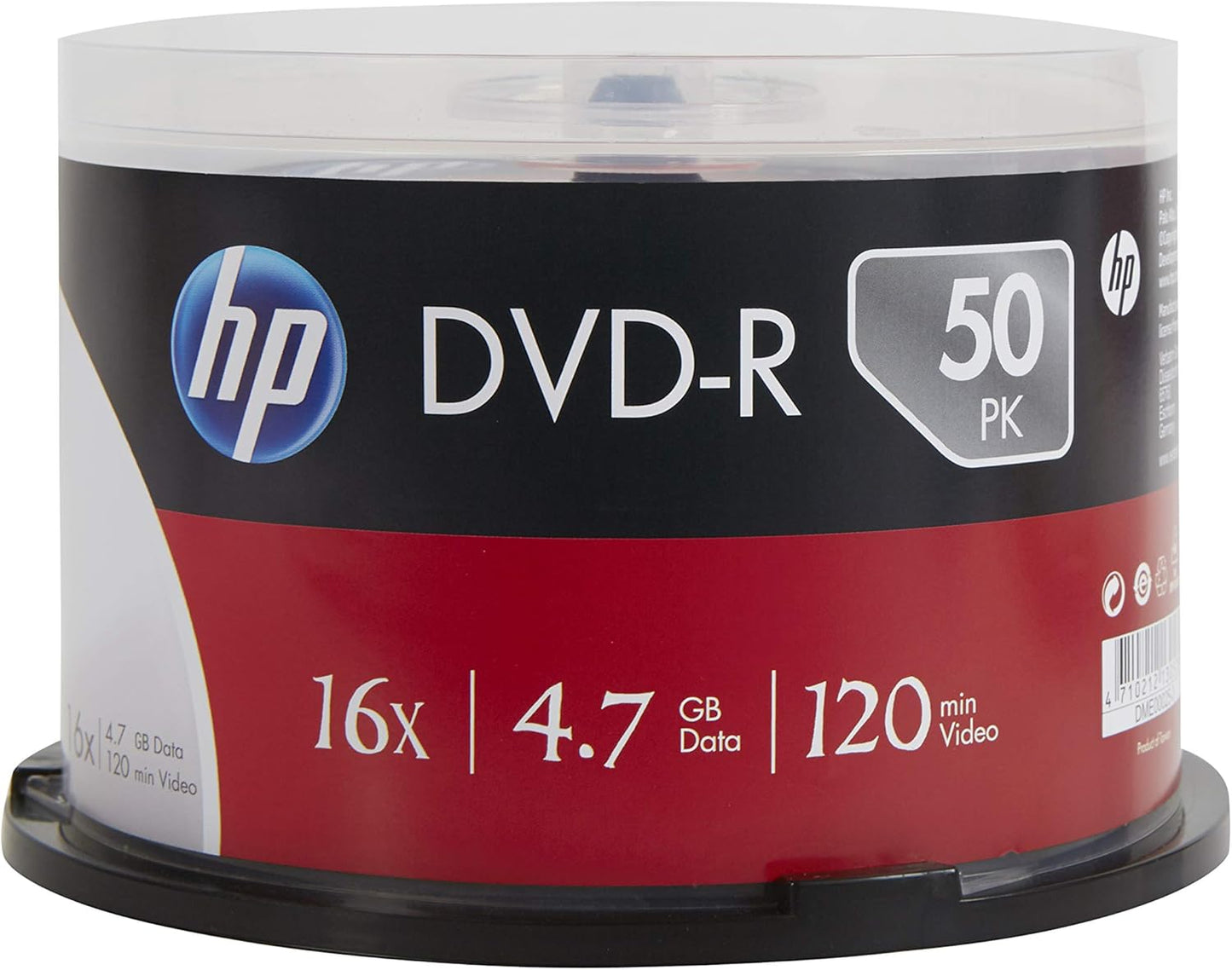 HP DVD-R 16X 50PK CAKE BOX HP 4.7GB