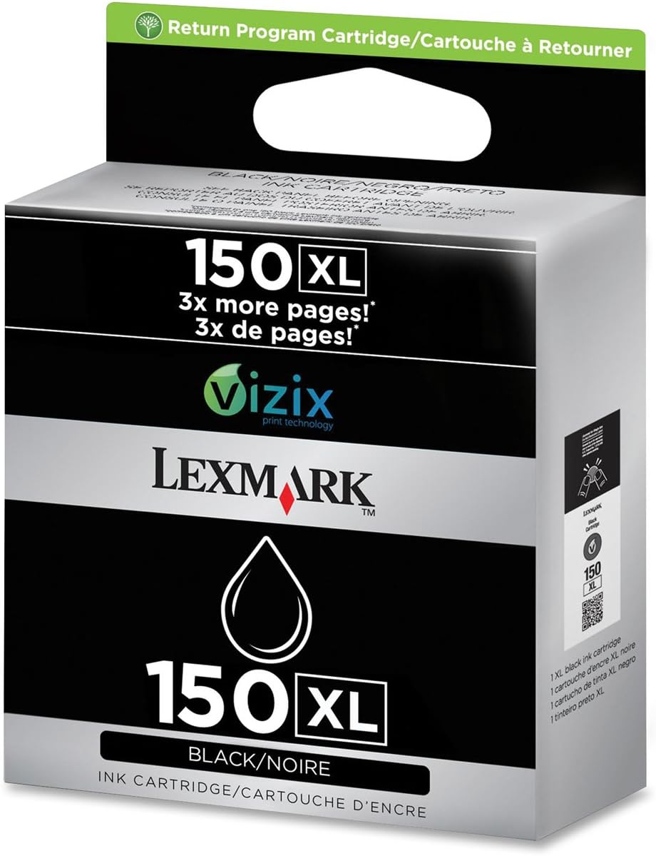 Lexmark 14N1614E ink cartridge 1 pc(s) Original High (XL) Yield Black