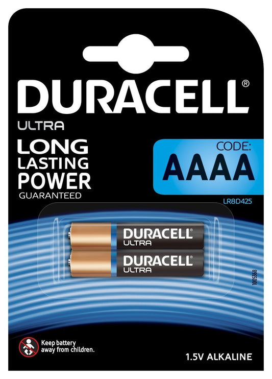 DURACELL AAAA BATTERY PACK OF 2, MX2500