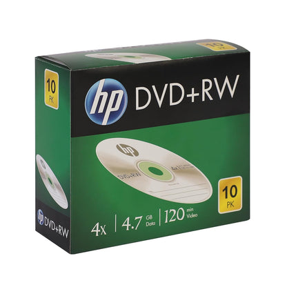 HP DVD+RW 4X 10Pk cake box  4.7GB DWE00015-3