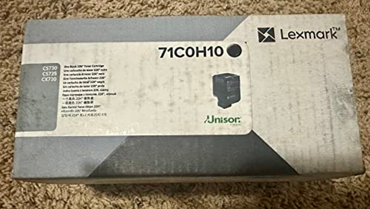 Lexmark 71C0H10 toner cartridge 1 pc(s) Original Black