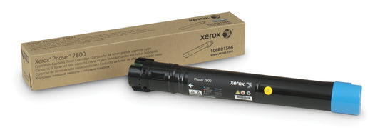 Xerox Genuine Phaser® 7800 Cyan High capacity Toner Cartridge (17200 Pages) - 106R01566