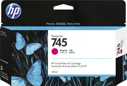 HP 745 130-ml DesignJet Magenta Ink Cartridge