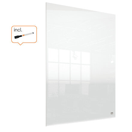 Nobo Transparent Acrylic Mini Whiteboard Desktop or Wall Mounted 600x450mm