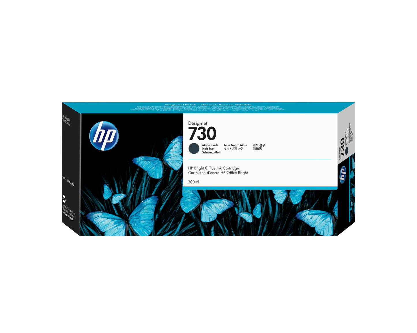 HP 730 300-ml Matte Black DesignJet Ink Cartridge