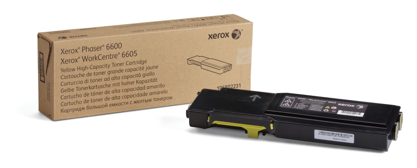 Xerox Genuine Phaser™ 6600, WorkCentre™ 6605 Yellow Toner Cartridge