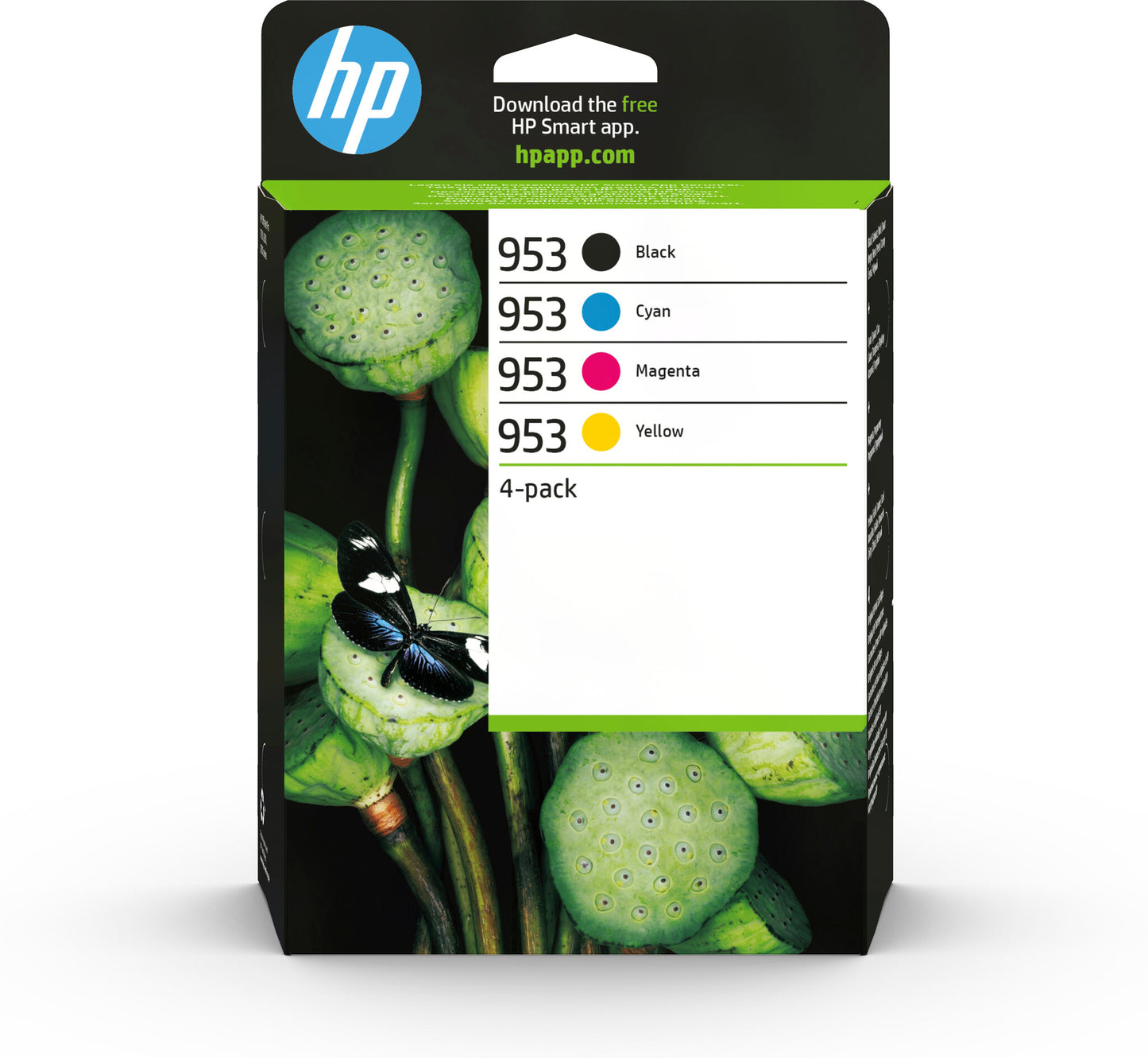 HP 953 4-pack Black/Cyan/Magenta/Yellow Original Ink Cartridges