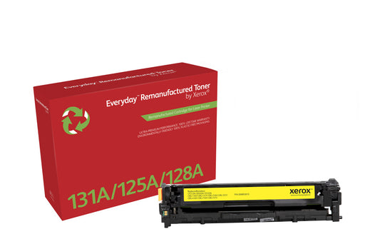 Everyday™ Yellow Remanufactured Toner by Xerox compatible with HP 131A (CF212A), Standard capacity