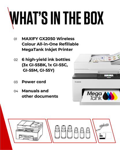 Canon MAXIFY GX2050 Inkjet A4 600 x 1200 DPI Wi-Fi