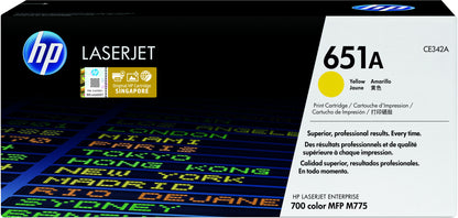 HP 651A Yellow Original LaserJet Toner Cartridge