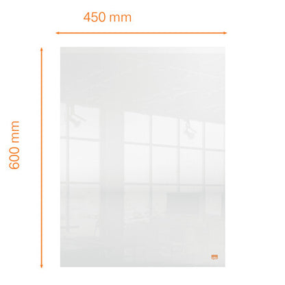 Nobo Transparent Acrylic Mini Whiteboard Desktop or Wall Mounted 600x450mm