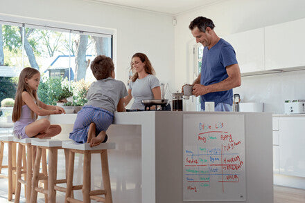 Nobo Transparent Acrylic Mini Whiteboard Desktop or Wall Mounted 600x450mm