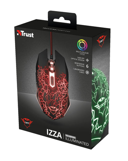 Trust GXT 105 mouse Gaming Ambidextrous USB Type-A 2400 DPI