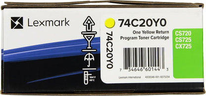 Lexmark 74C20Y0 toner cartridge 1 pc(s) Original Yellow