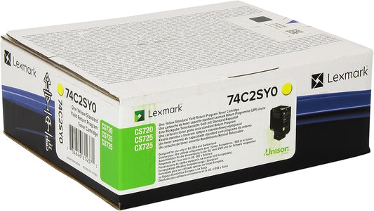 Lexmark 74C2SY0 toner cartridge 1 pc(s) Original Yellow