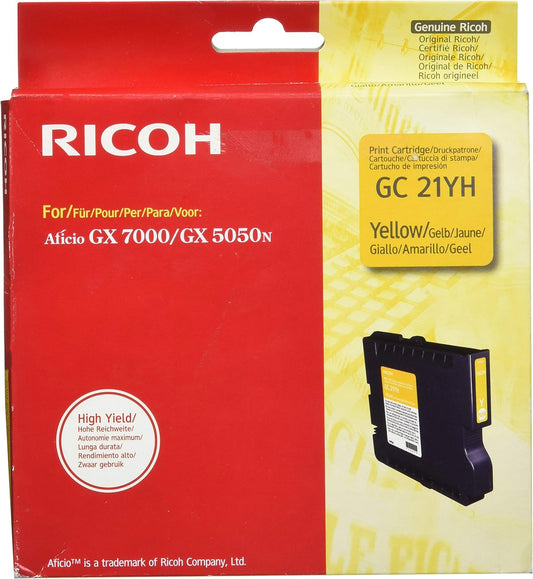 Ricoh High Yield Gel Cartridge Yellow 2.3k ink cartridge 1 pc(s) Original