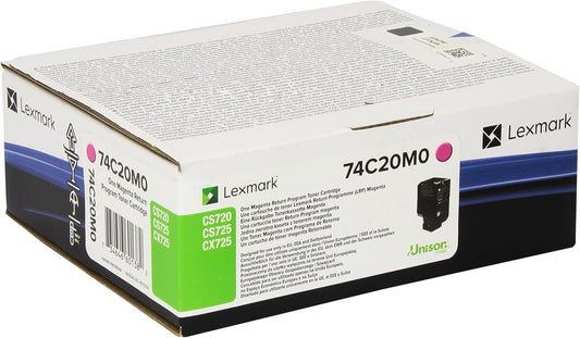 Lexmark 74C20M0 toner cartridge 1 pc(s) Original Magenta