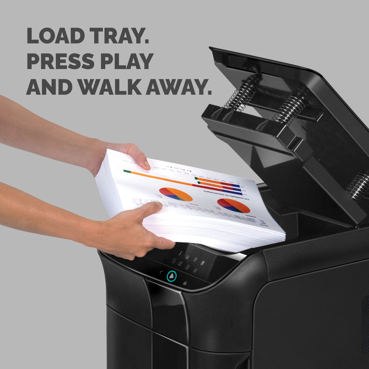 Fellowes AutoMax 550C paper shredder Cross shredding 60 dB 23 cm Black