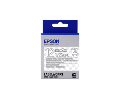 Epson Label Cartridge Transparent LK-4TWN Transparent White/transparent 12mm (9m)