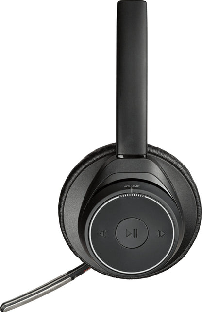 POLY Voyager Focus UC Headset Wireless Head-band Office/Call center Bluetooth Black