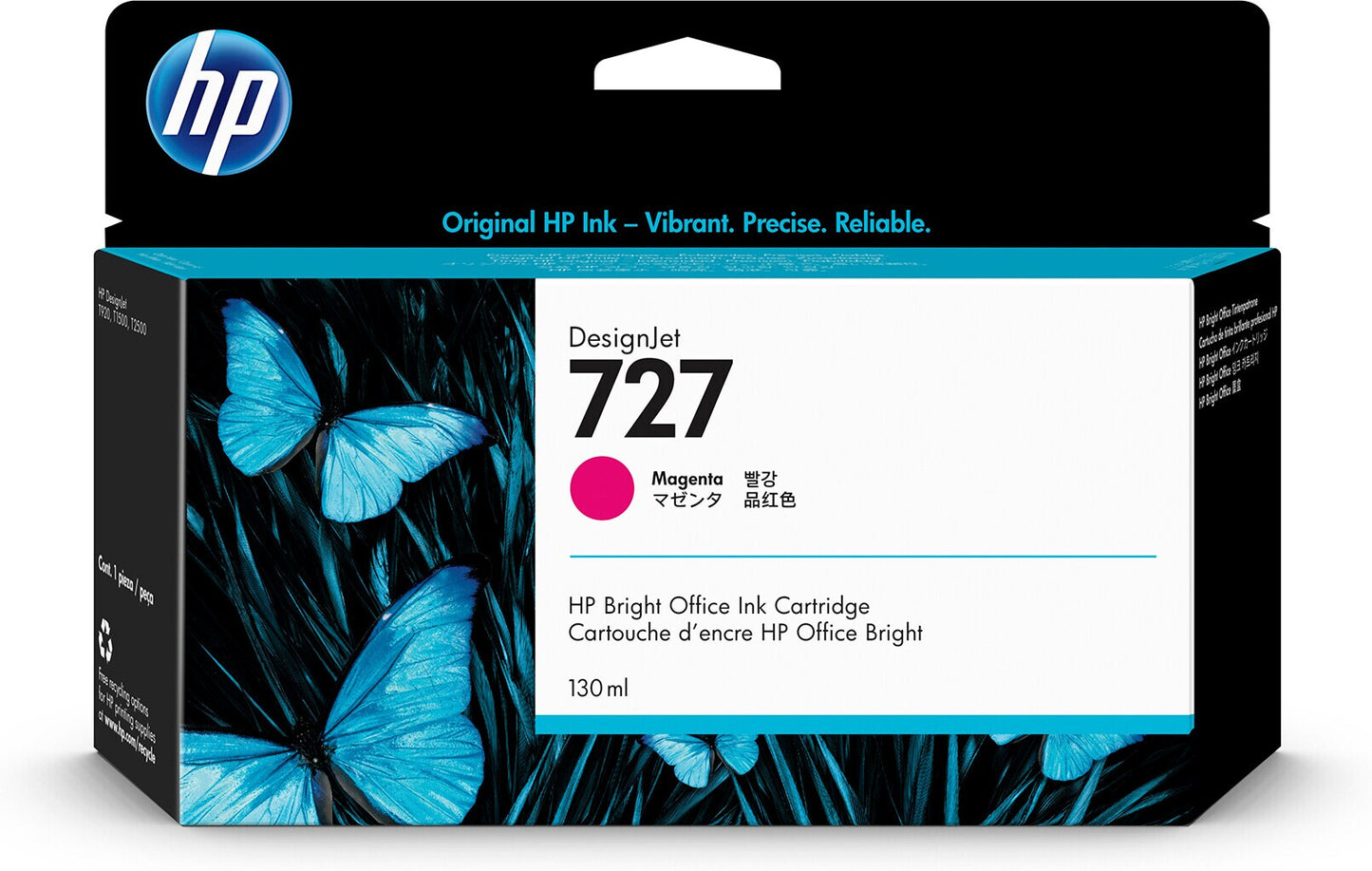 HP 727 130-ml Magenta DesignJet Ink Cartridge