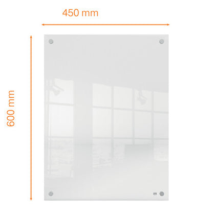 Nobo Transparent Acrylic Mini Whiteboard Wall Mounted 600x450mm