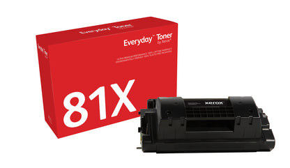 Everyday ™ Black Toner by Xerox compatible with HP 81X (CF281X/ CRG-039H), Standard capacity