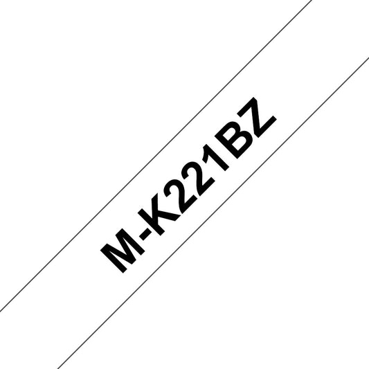 Brother M-K221BZ label-making tape Black on white