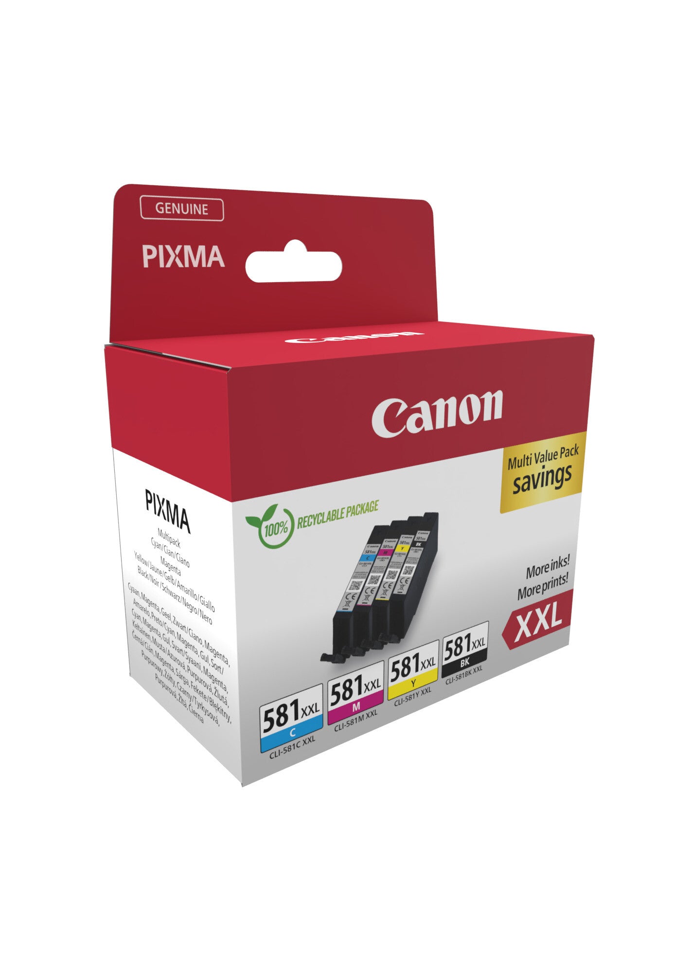 Canon 1998C006 ink cartridge 4 pc(s) Original Black, Cyan, Magenta, Yellow