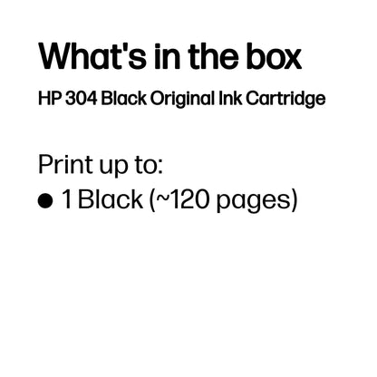 HP 304 Black Original Ink Cartridge