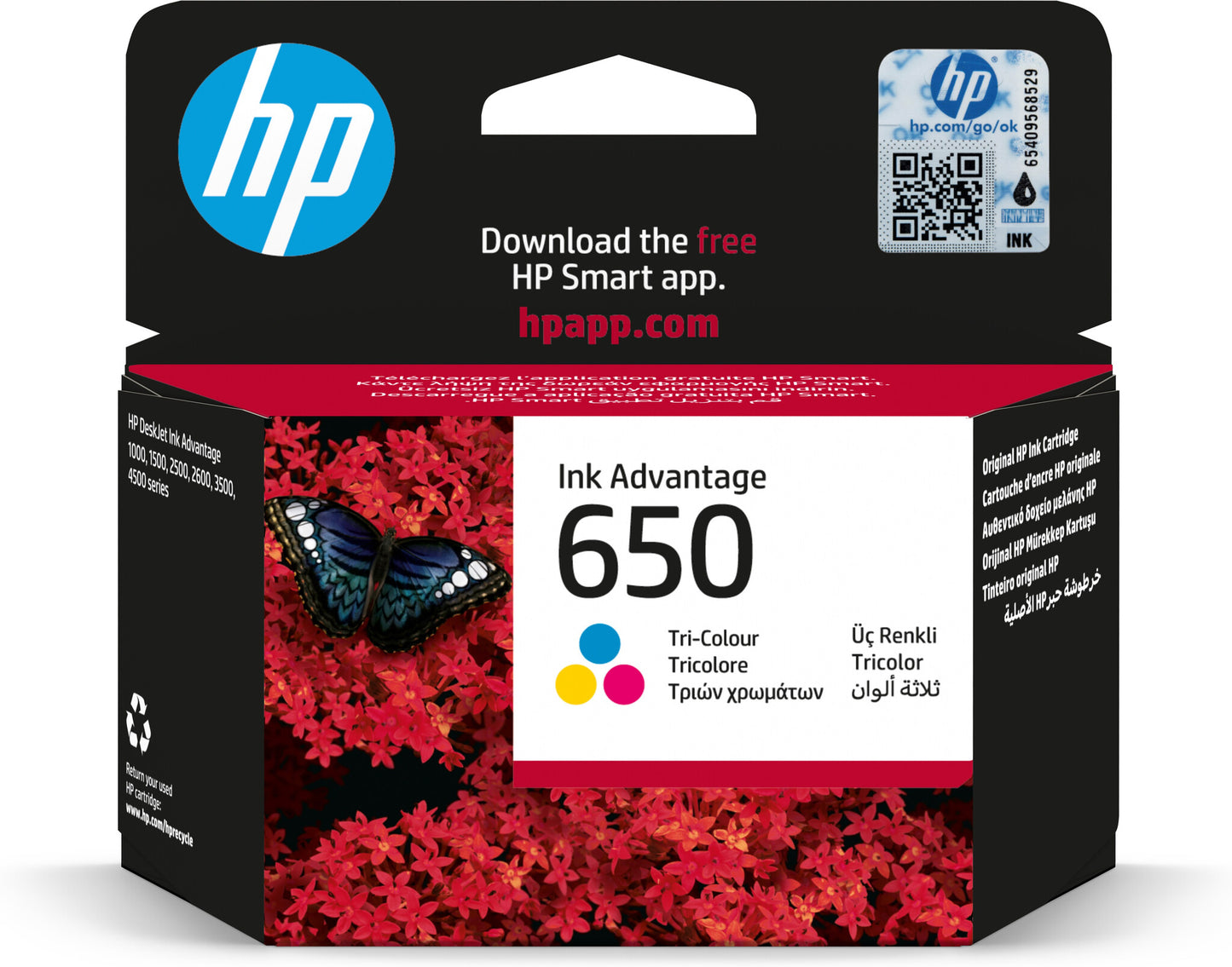 HP 650 Tri-color Original Ink Advantage Cartridge