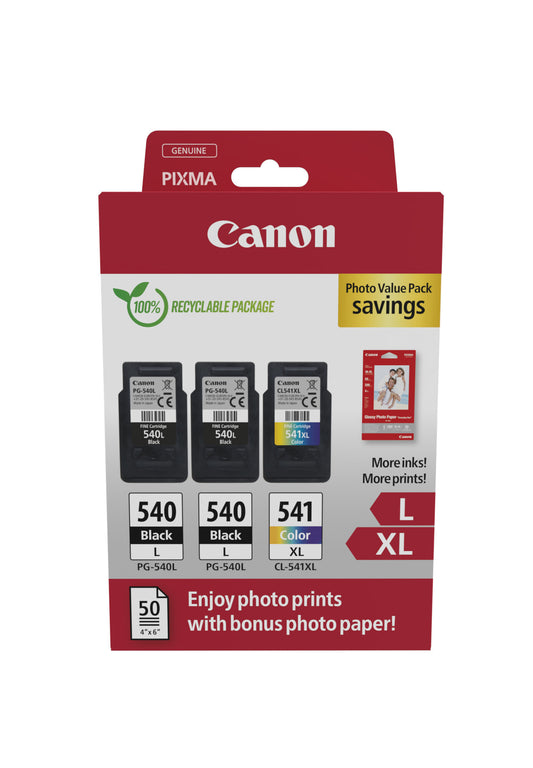 Canon 5224B015 ink cartridge 3 pc(s) Original Black, Cyan, Magenta, Yellow