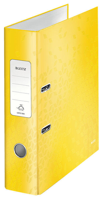 Leitz Lever Arch File 180° WOW POB/Laminated A4/80mm
