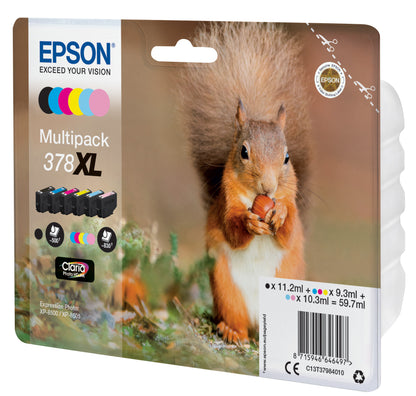 Epson Squirrel Multipack 6-colours 378XL Claria Photo HD Ink