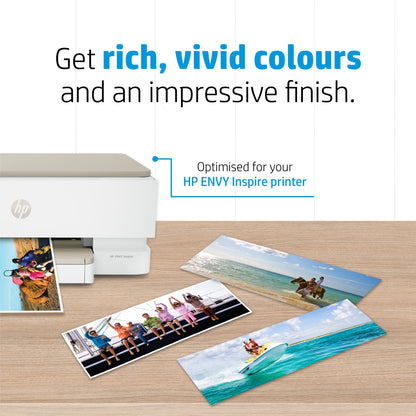 HP Advanced Photo Paper, Glossy, 65 lb, 4 x 12 in. (101 x 305 mm), 10 sheets