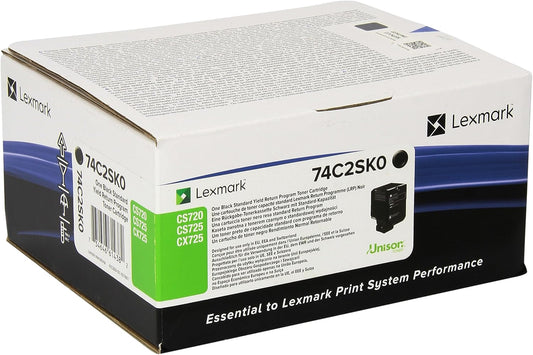 Lexmark 74C2SK0 toner cartridge 1 pc(s) Original Black