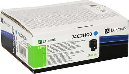 Lexmark 74C2HC0 toner cartridge 1 pc(s) Original Cyan