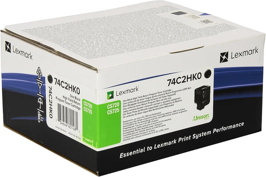 Lexmark 74C2HK0 toner cartridge 1 pc(s) Original Black