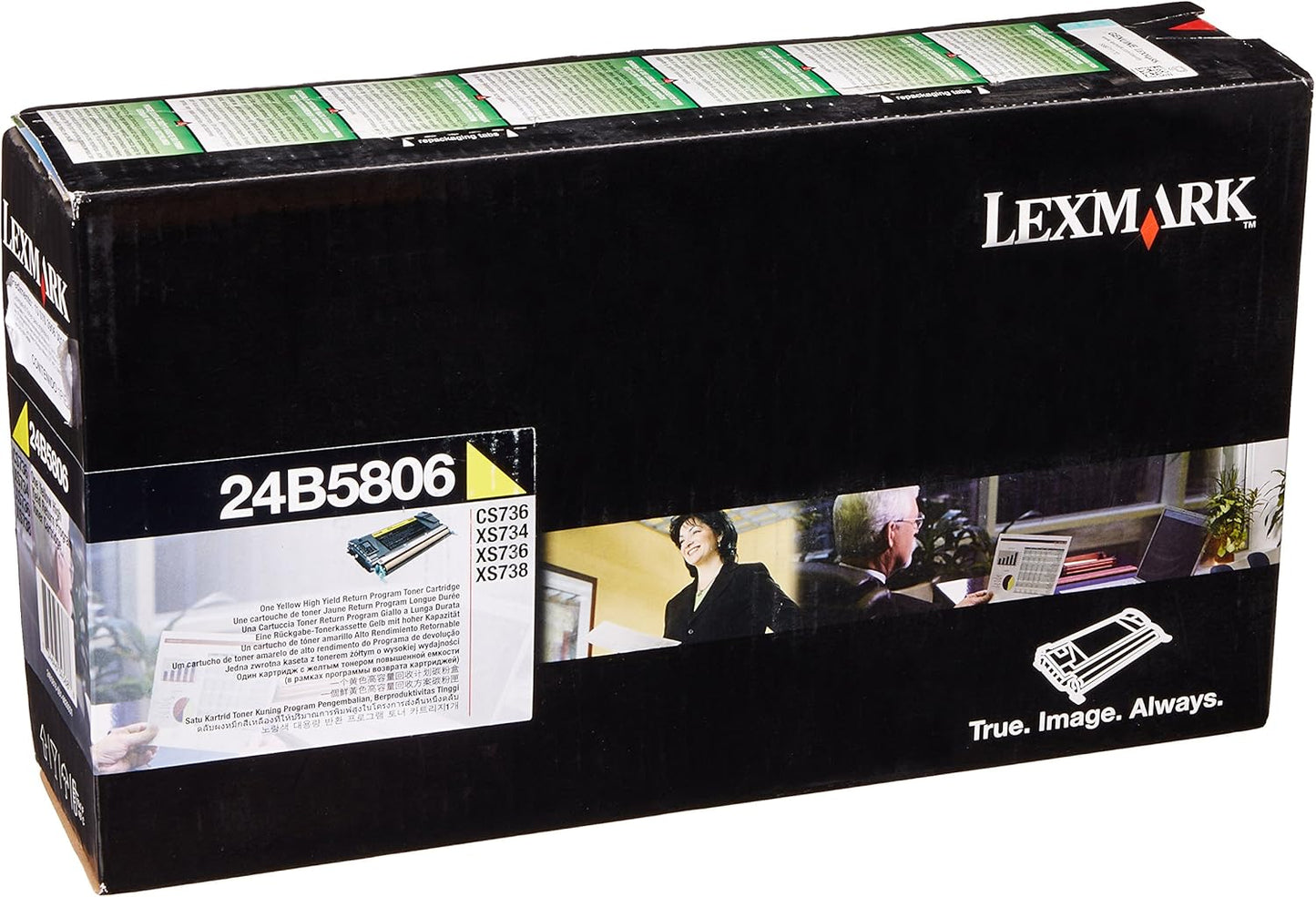 Lexmark 24B5806 toner cartridge 1 pc(s) Original Yellow