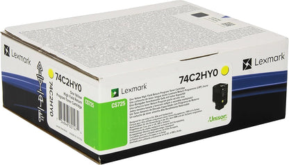 Lexmark 74C2HY0 toner cartridge 1 pc(s) Original Yellow